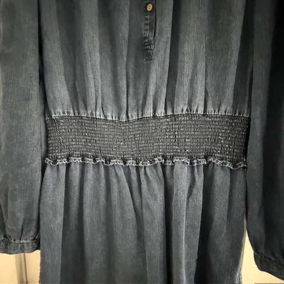 Women's Rails Shawna Denim Medium Wash Midi Dress Size  XL-Barely worn was $178 - Picture 3 of 10